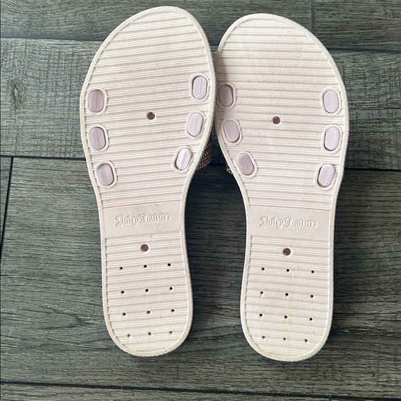 Juicy Couture Pink and Gold Embellished Sandals 7.5 - Picture 4 of 4